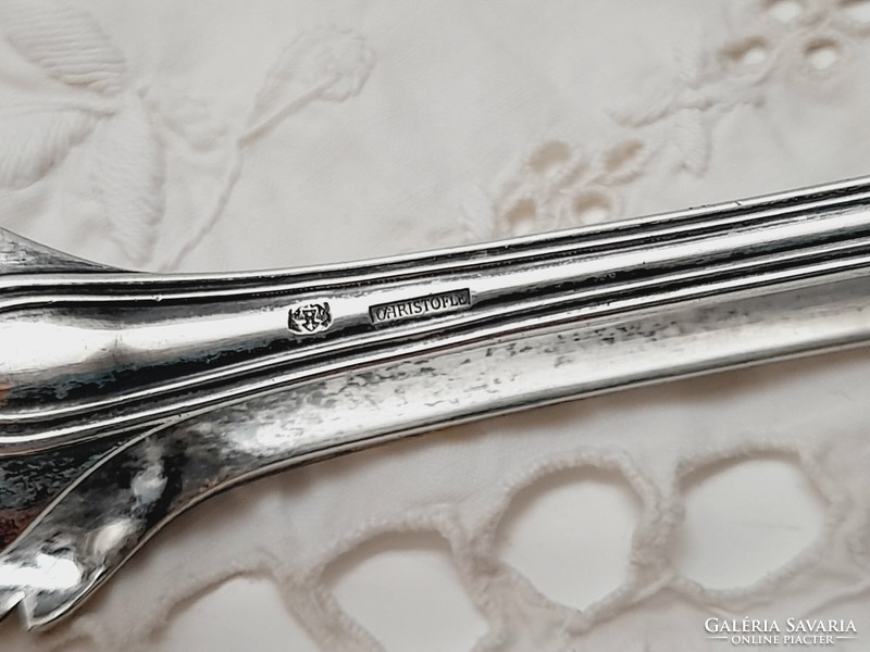 Christofle old silver-plated sugar tongs, 13.5 cm