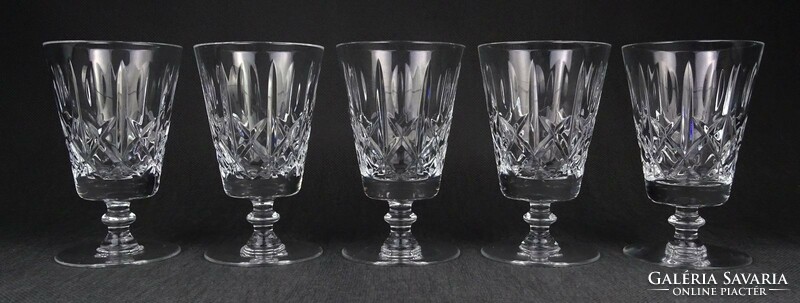 1O785 beautiful crystal stemmed cognac brandy glass 5 pieces 11 cm