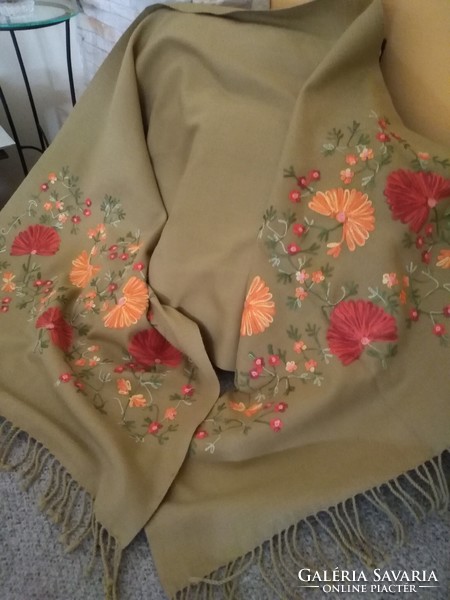 Embroidered shawl