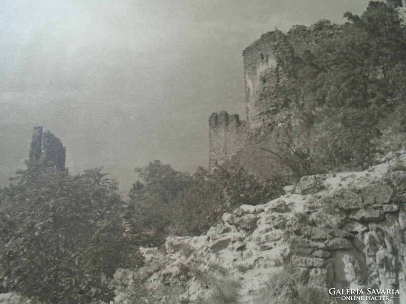 D198464 VISEGRÁD- Fellegvár - régi nagyméretű fotó 1940-50's évek kartonra kasírozva