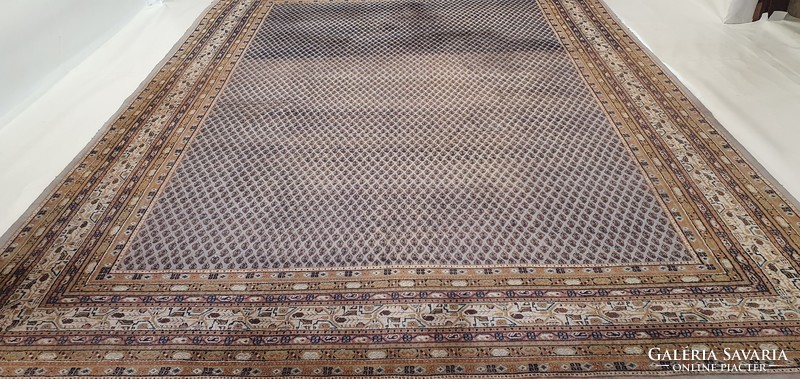OF45 Hatalmas Indiai Mipuri kézi gyapjú perzsa szőnyeg 350x250cm INGYEN FUTÁRral
