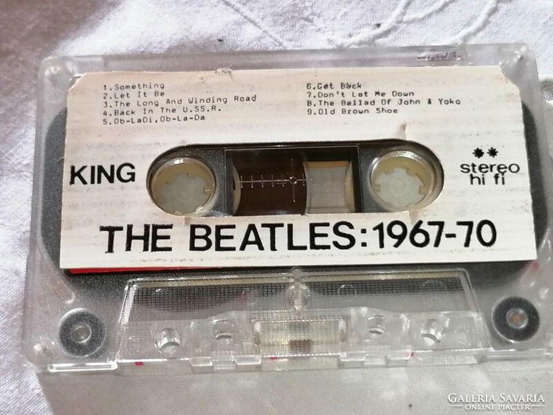 The Beatles: 1967-1970, eredeti magnókazetta az 1973-ban megjelent lemez album dalai