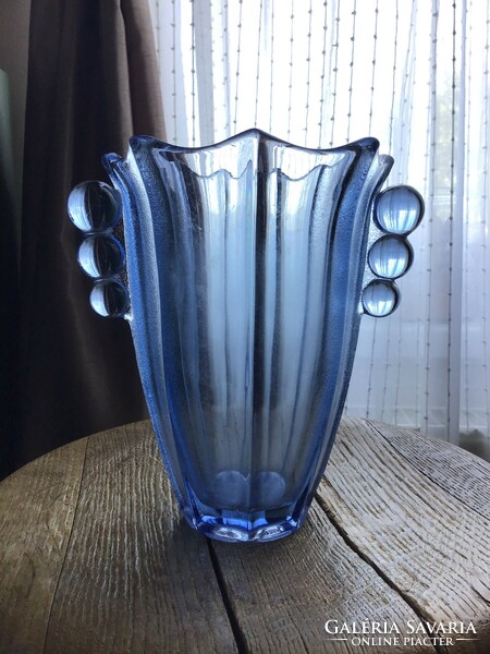 Old art deco style glass vase