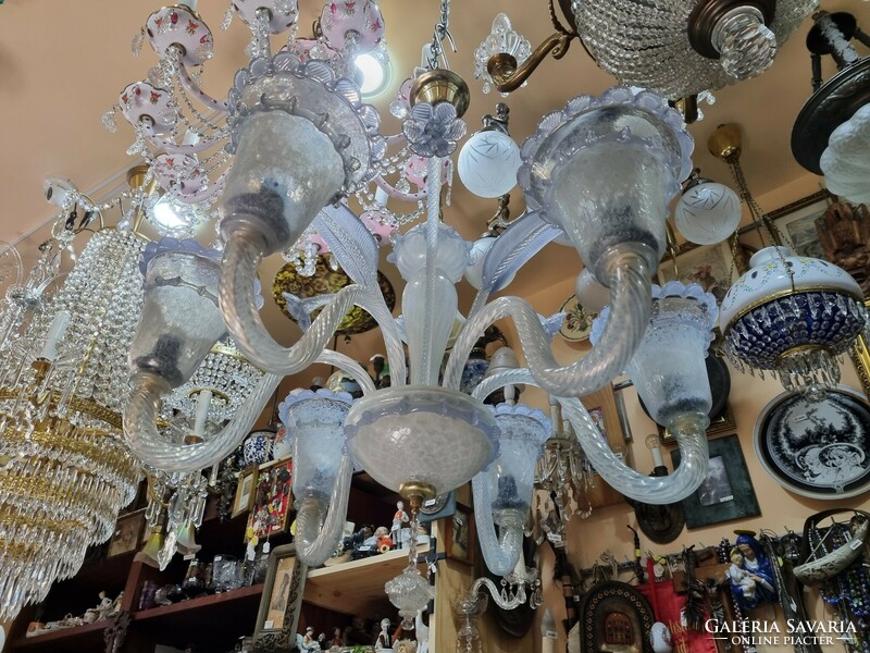 Régi Felújított muránói kristály csillár