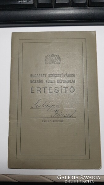 Budapest VIII.ker Székesfővárosi Községi elemi Népiskolai Értesítő 1930