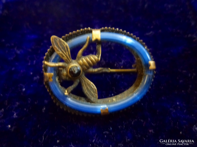 Antique _ beautiful bee brooch_marked