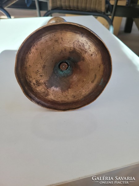 Copper candle holder