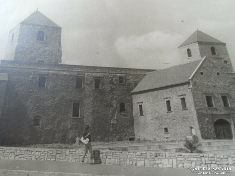 D198457 VÁRPALOTA  Várpalotai vár -Veszprém vm. régi nagyméretű fotó 1950's évek kartonra kasírozva