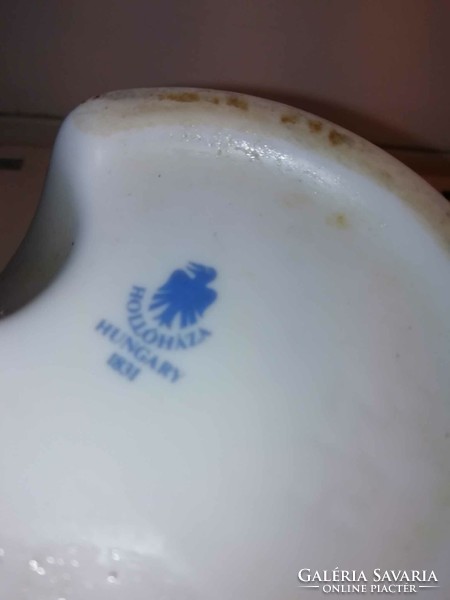 Régi hollóházi porcelán kávékiöntő 8*7 cm-es