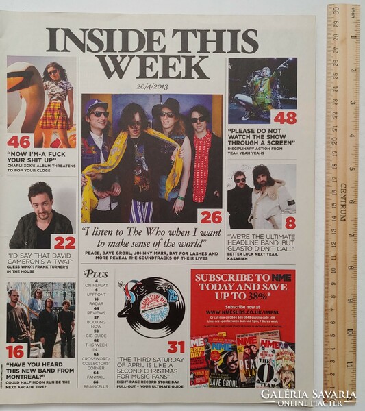 Nme magazine 13/4/20 julian casablancas dave grohl frank turner tyler the creator gaslight anthem