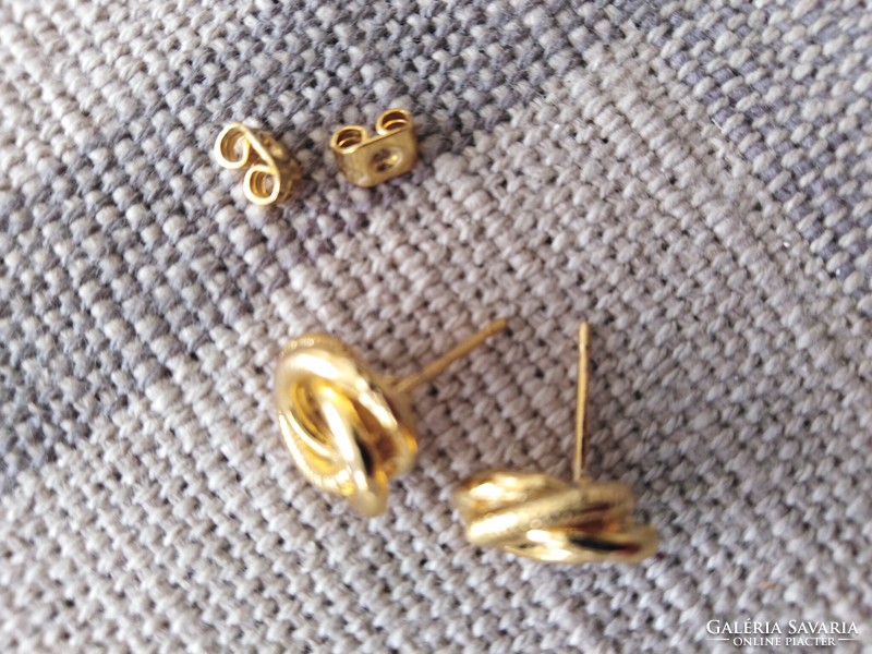 Gold-plated - women's earrings / metal
