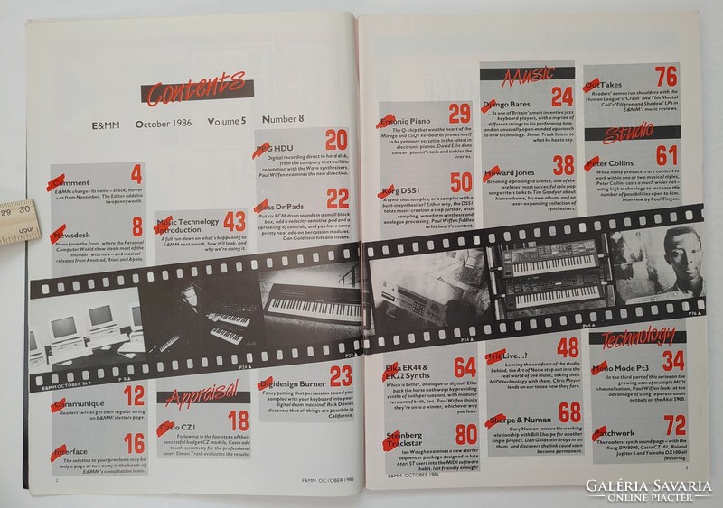 Electronics & Music Maker magazin 1986/10 Howard Jones Art Of Noise Django Bates Gary Numan Collins