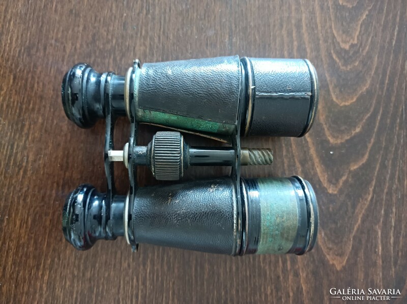 Theater binoculars, in damaged condition, with case.