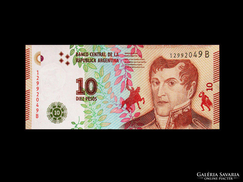 UNC - 10 PESOS - ARGENTINA - 2017 (Érdekes - új pénz!)