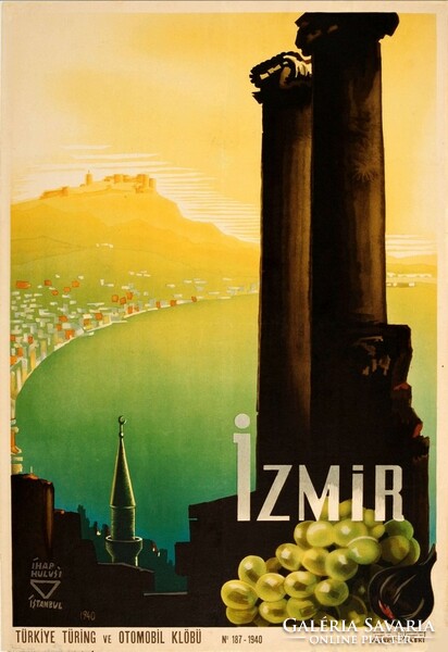Törökország vintage utazási reklám plakátok reprint Isztambul Izmir vásár Orient Express