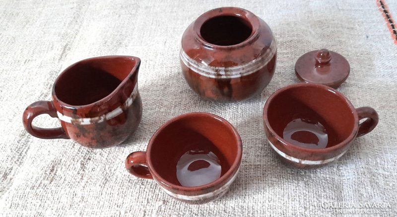 Ceramic coffee set (Városlód)