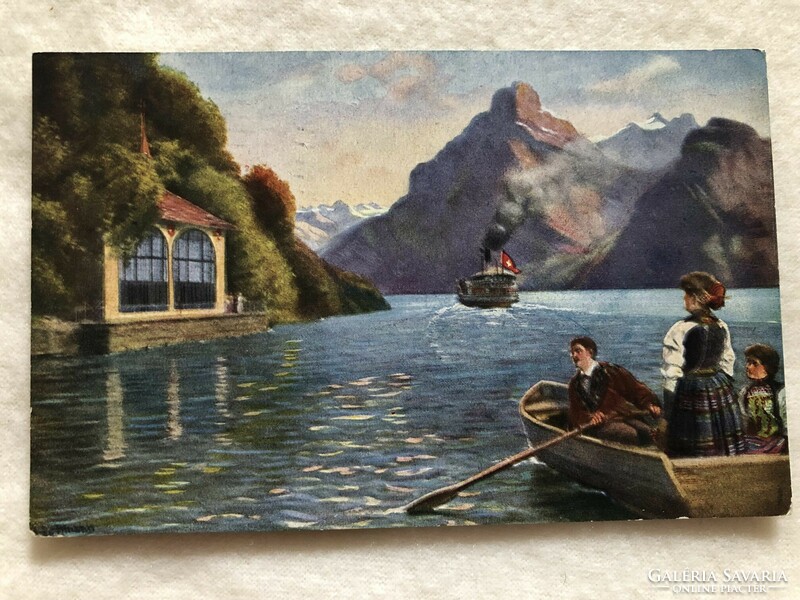 Antik, régi képeslap                   -7.