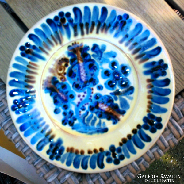 Sümeg patonai_glazed painted ceramic wall plates