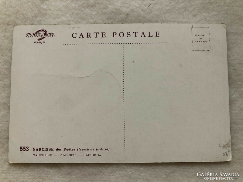 Antik, régi képeslap - Postatiszta                 -7.