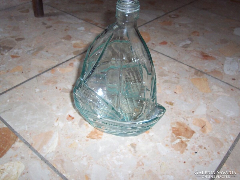 Rare old ship shape glass for sale