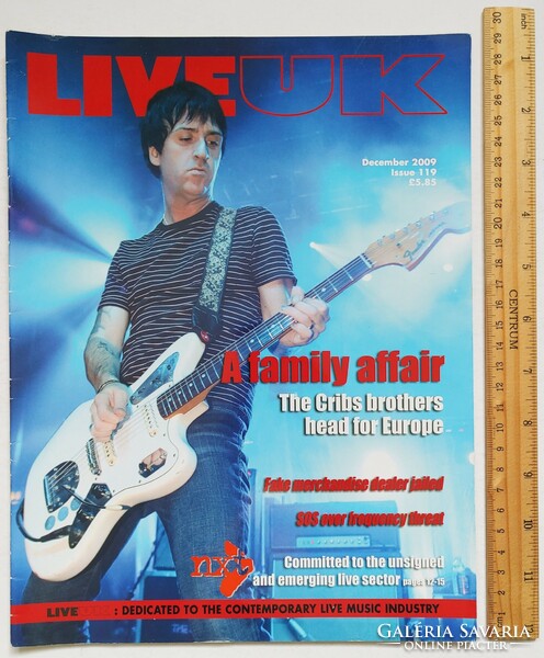 Live UK magazine 09/12 the cribs (johnny marr)