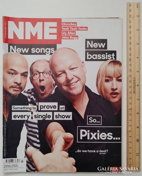 NME magazin 13/11/23 Pixies Lily Allen Jake Bugg Chvrches Rolling Stones Yeah Yeahs Tribe Quest