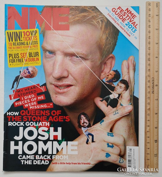 Nme magazine 13/5/25 josh homme thurston moore these new puritans frank turner kurt ville