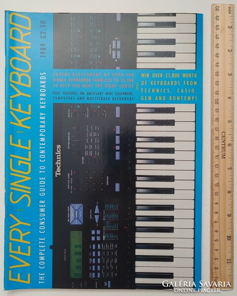 Every single keyboard 1989 magazine (keyboard instruments of the time + English prices)
