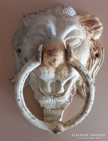 Antique lion head iron door knocker negotiable.