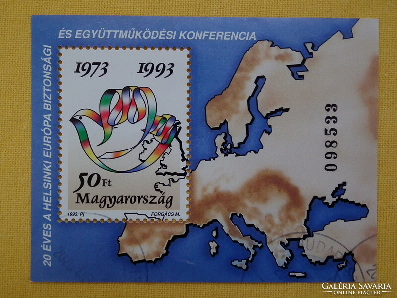 1993. 20 éves a Helsinki Európai Biztonsági és Együttműködési Konferencia (XI.) blokk -o- (1000Ft)