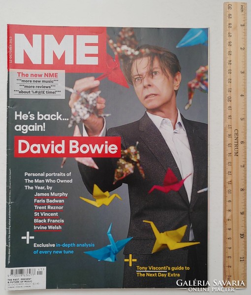 NME magazin 13/10/12 David Bowie Killers Radiohead Metronomy Peace Manics Sid Vicious Suede Haim