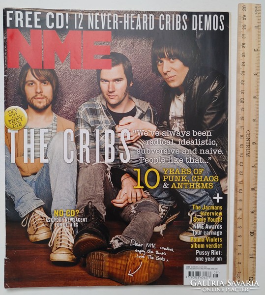 Nme magazine 13/2/23 the cribs adam ant palma violets johnny marr kraftwerk foals tribes wiley