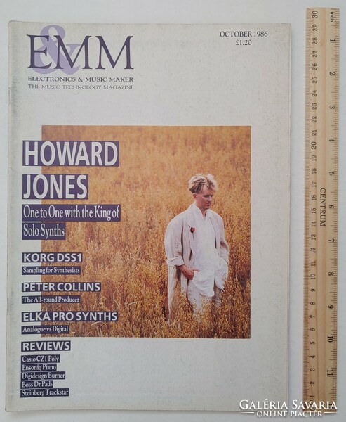 Electronics & music maker magazine 1986/10 howard jones art of noise django bates gary numan collins