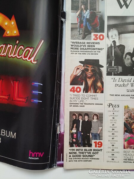 Nme magazine 13/9/21 franz ferdinand bowie pulp friedberger baroness charli xcx angel haze