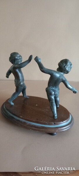 Secession empire cupid pair angel bronze antique negotiable.