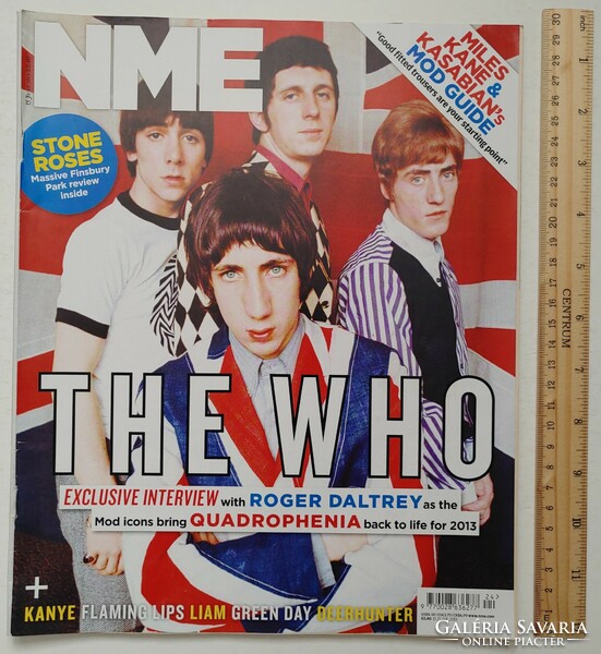 New Musical NME magazin 13/6/15 The Who Kanye West Gabriel Bruce Deerhunter Flaming Lips Stone Roses