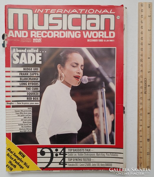 International musician and recording world magazine 85/12 sade zappa blancmange midge ure cure long r