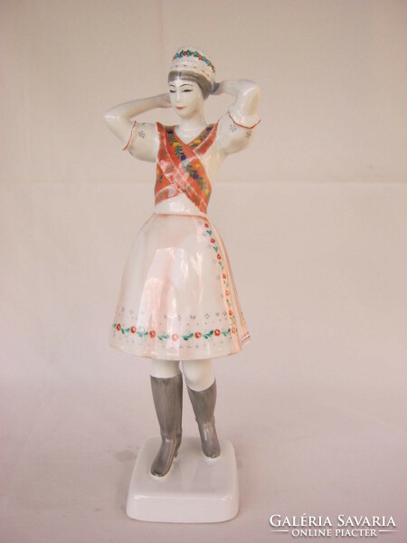 Hollóháza porcelain woman in national costume, Khazarian bride