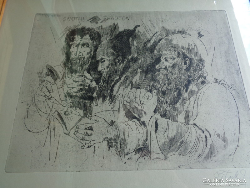 Etching József Pituk 1977