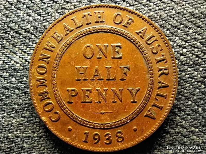 Australia vi. George (1936-1952) 1/2 penny 1938 (id49227)