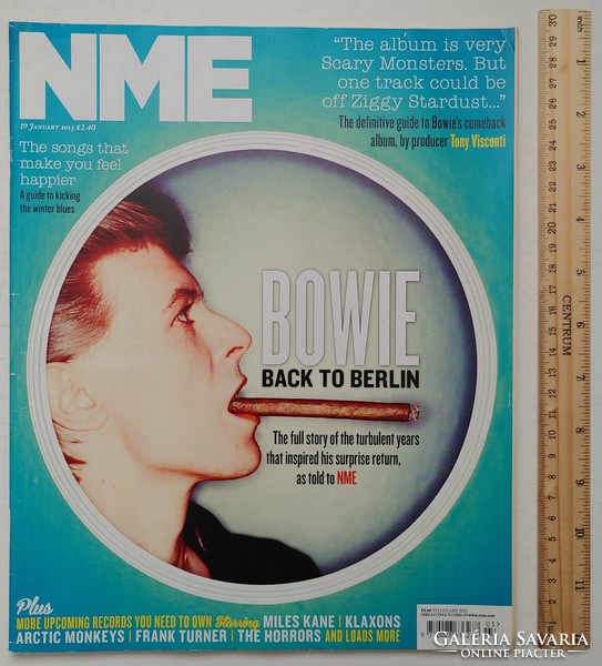 NME magazin 13/1/19 David Bowie Miles Kane Horrors Klaxons Visconti Bastille Black Keys Tribes