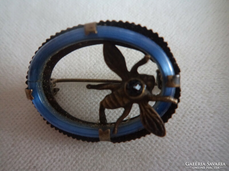 Antique _ beautiful bee brooch_marked