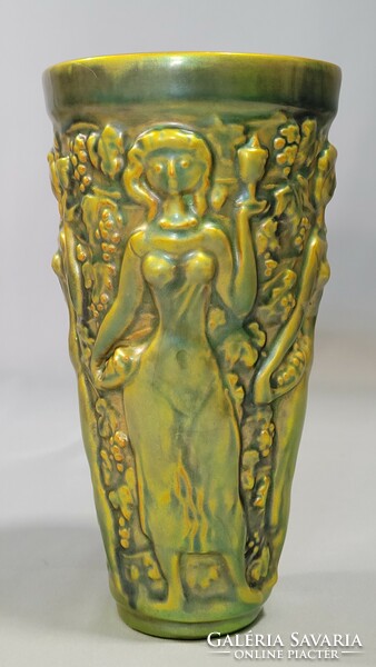 Zsolnay vase - vintage glass