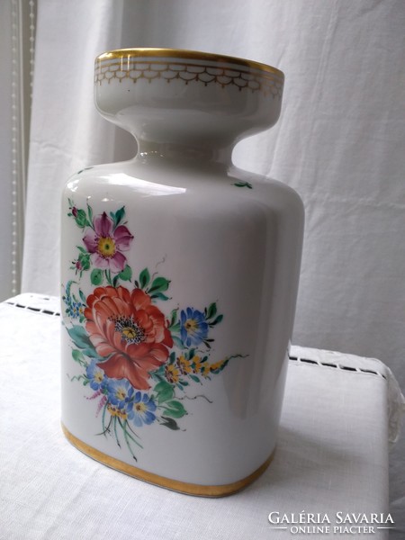 Kézi festett porcelán váza a 70-es évekből