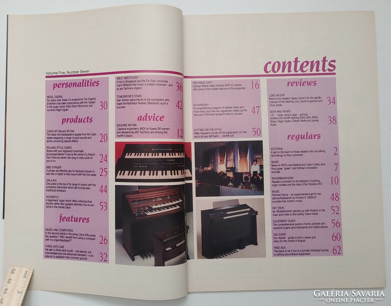 Home keyboard review magazine 89/8 nigel ogden roxy music elton john
