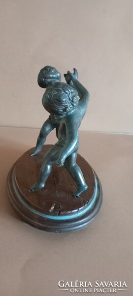 Secession empire cupid pair angel bronze antique negotiable.