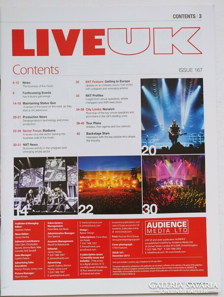 Live UK magazin 13/12 Stereophonics Orbital Status Quo