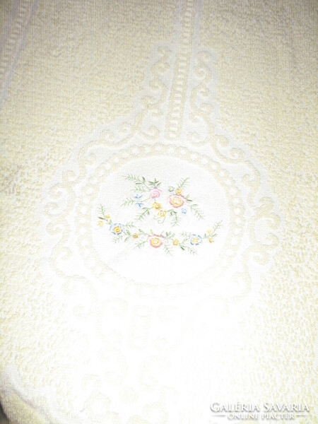 Beautiful vintage floral print towel from Liechtenstein