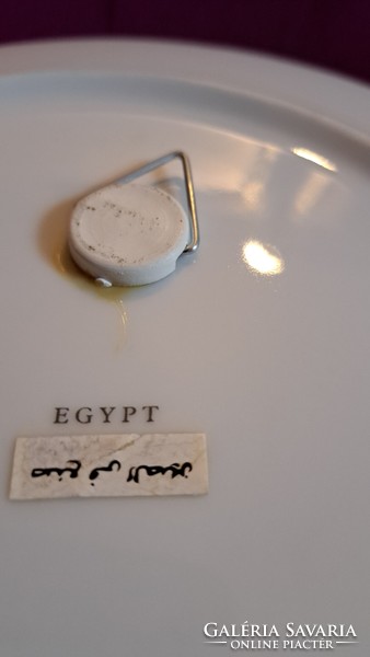 Ókori egyiptomi porcelán dísztál, falitányér 5 (L3700)