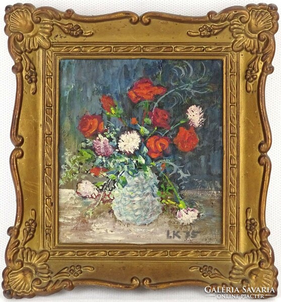 1O933 XX. századi festő : Asztali virágcsendélet 1975